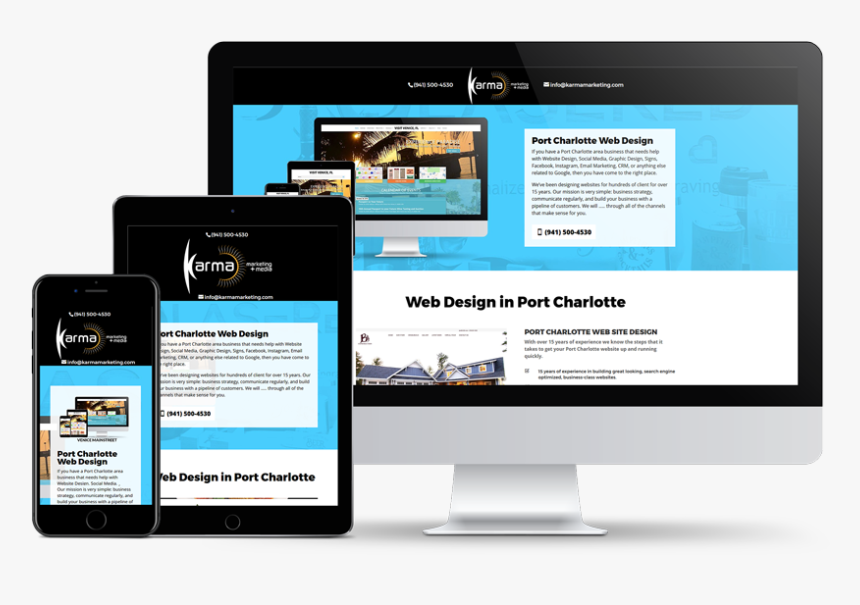 Port Charlotte Web Design - Website, HD Png Download