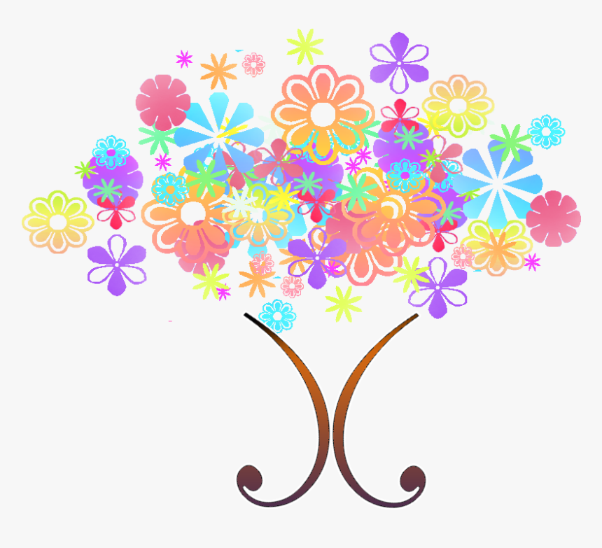 Flower Tree Clipart Png - Illustration, Transparent Png