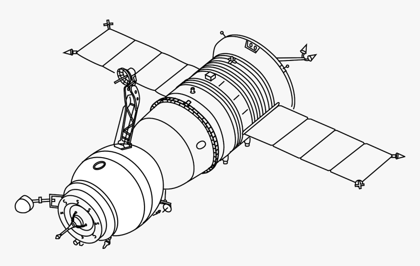Satellite Black And White, HD Png Download