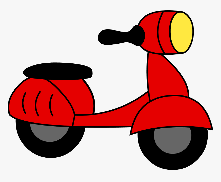 Clipart Christmas Motorcycle Scooter - Motor Clipart, HD Png Download