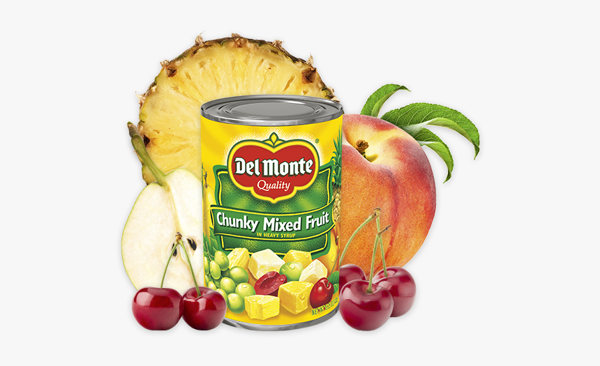 Chunky Mixed Fruit - Del Monte Cocktail Fruit 100 Calories, HD Png Download