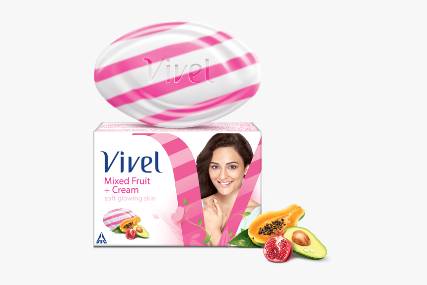 Vivel Mixed Fruit Cream Soap, HD Png Download