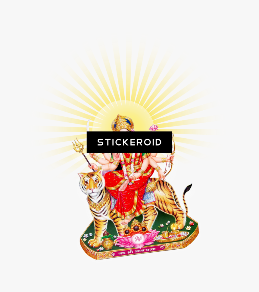 Goddess Durga Maa - Background Durga Puja Png, Transparent Png