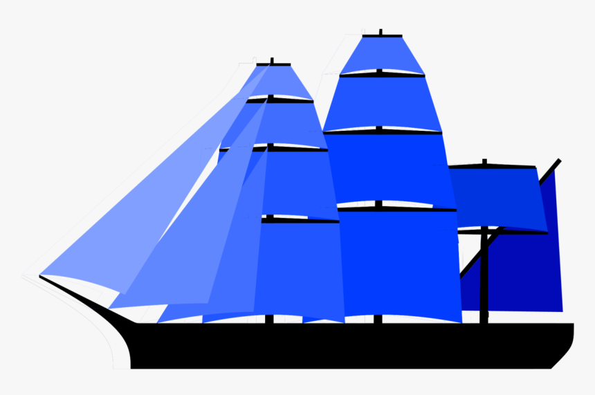 1280px-alternate Fully Rigged Ship Sail Plan - Sail Plans, HD Png Download