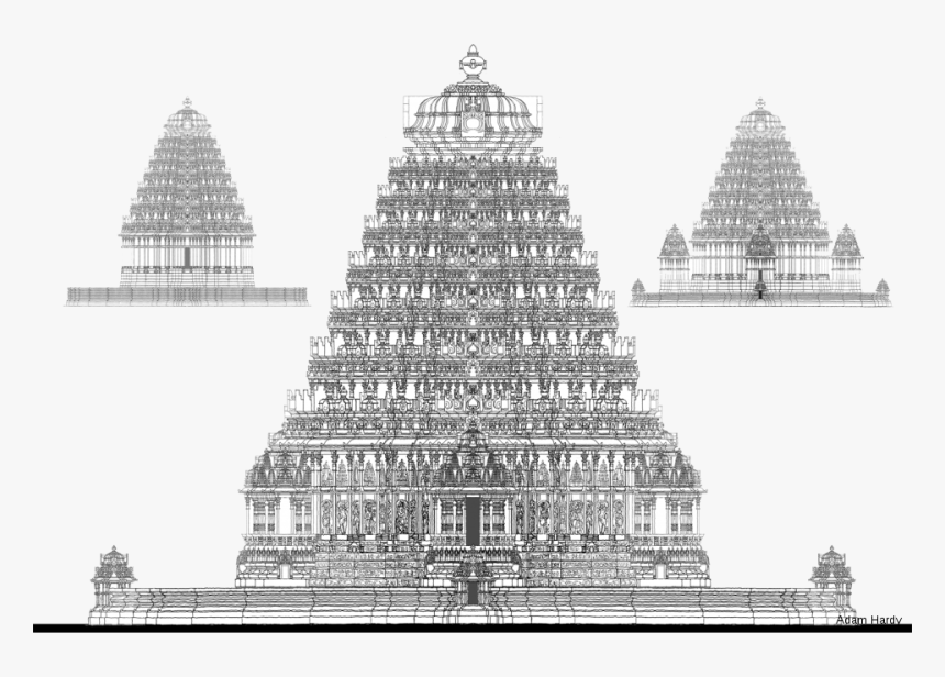 Home Plans And Designs In Tamil Nadu Temples - Indian Temple Architecture, HD Png Download