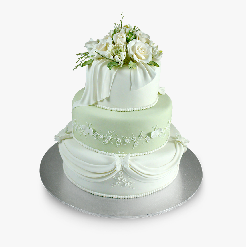 Wedding Cake Png - 3 Wedding Layered Cake, Transparent Png