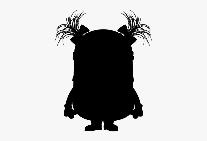 Cute Minion Girl Png Hd Transparent Image - Girl Minion Silhouette, Png Download