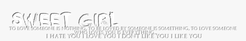 Png Text Hd Girl, Transparent Png