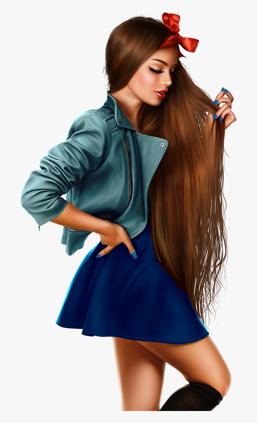 Tube, Clip Art, Beautiful Ladies, Illustrations - Girl, HD Png Download