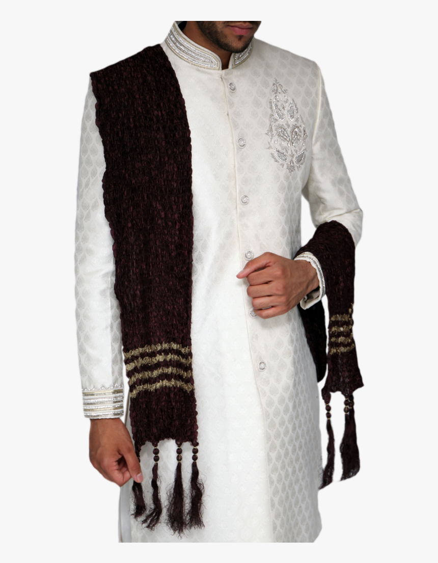 Purple And Gold Stripe Scarf - Costume, HD Png Download