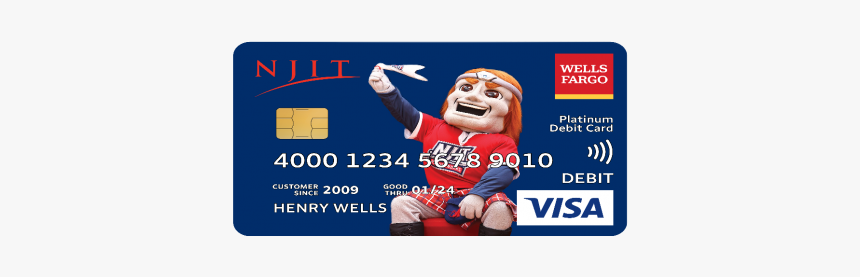 Njit Wells Fargo Card, HD Png Download
