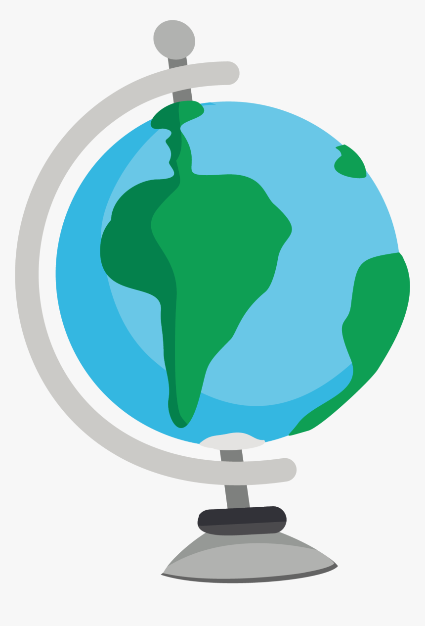 Earth Globe Desktop Computer Cartoon - Vector Transparent Globe Png, Png Download