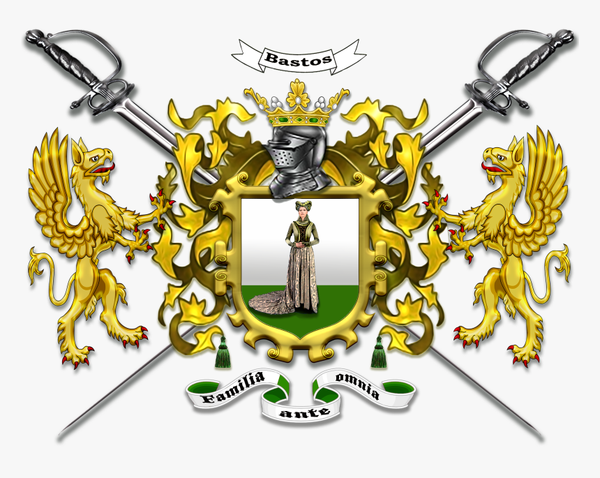 Bastos Family Coat Of Arms Extra Larger - Coat Of Arms, HD Png Download