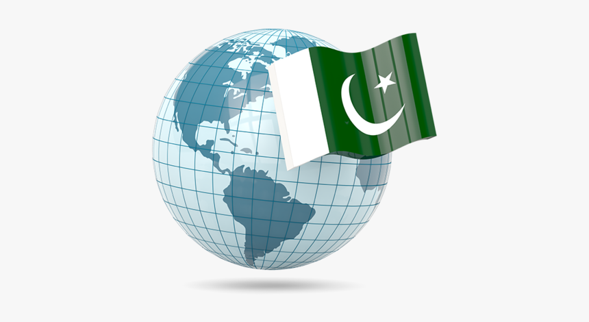 Globe With Flag, HD Png Download