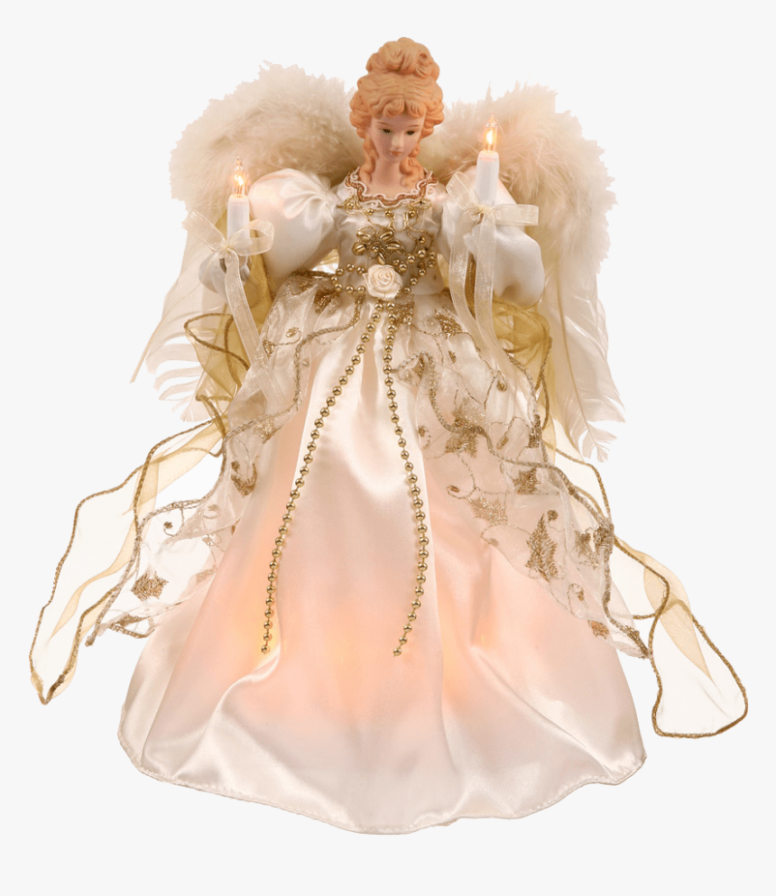 Christmas Angel Transparent Background Image - Rose Gold Christmas Tree Angel, HD Png Download