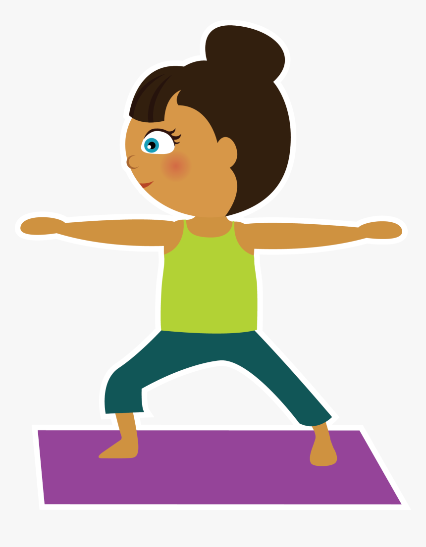 Cute Nude Gals - Clip Art Kids Yoga, HD Png Download