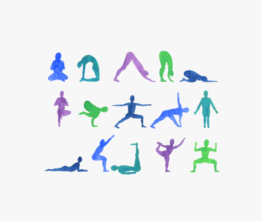 Yoga Clipart Watercolor, HD Png Download