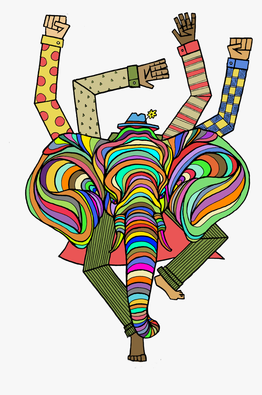 This Ganesha Inspired Elephant Captures Elements Of - Illustration, HD Png Download