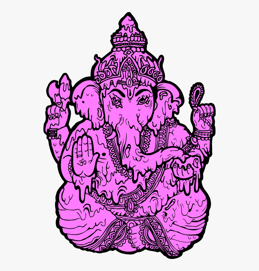Luck Art Music, Ganesha, Trippy, Artsy Fartsy, Holi, - Ganesha Trippy Art, HD Png Download