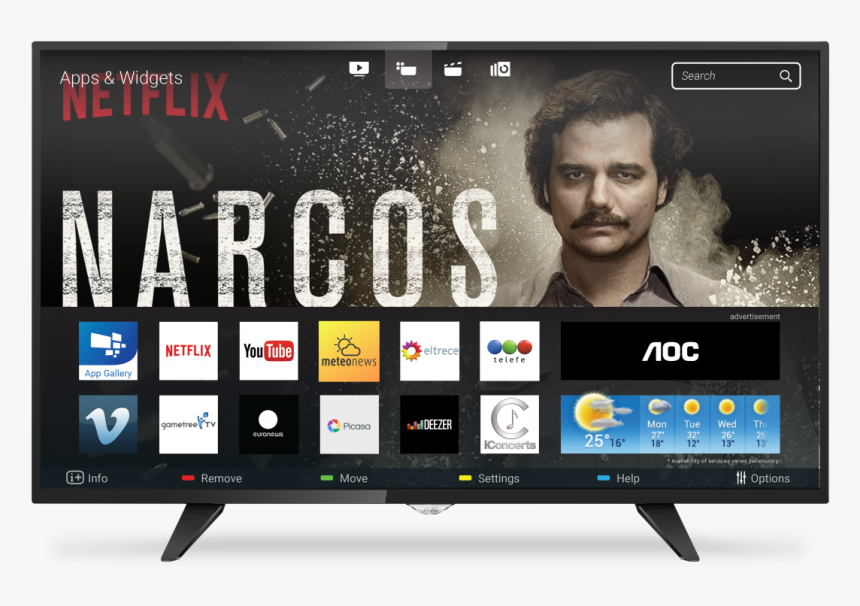 Smart Tv Aoc 32 Le32s5970, HD Png Download
