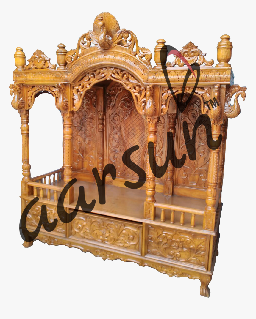 Teak Wood Temple - Shelf, HD Png Download