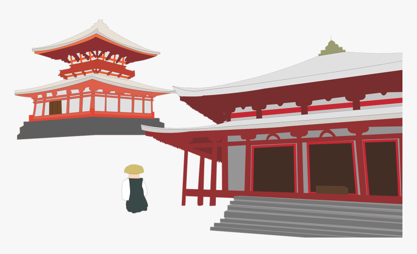 Japanese Buddhist Temple Png, Transparent Png