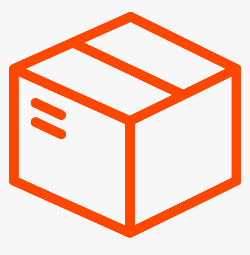 Fedex Clipart Ups Usps - Black And White Box Clipart, HD Png Download