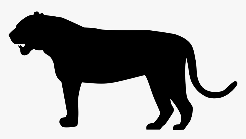 Paws Clipart Panther - Tiger Silhouette No Background, HD Png Download