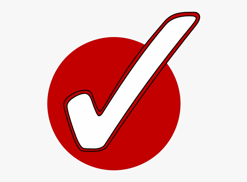 Check Red Clip Art At Clker Clipart Free Transparent, HD Png Download