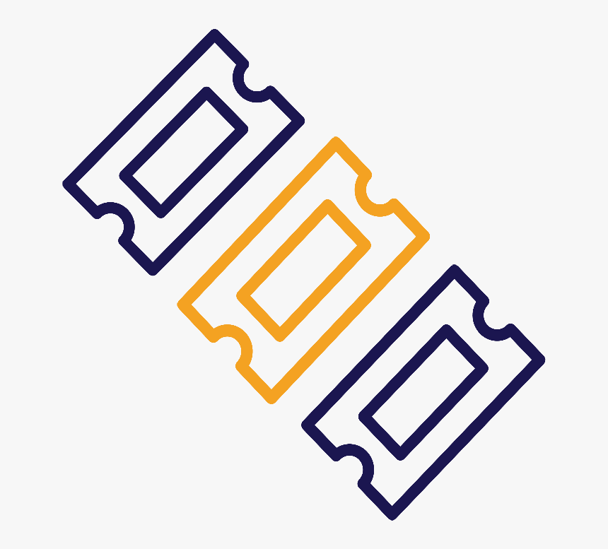 Pack Of 6 Raffle Tickets - Ticket Icon Outline, HD Png Download