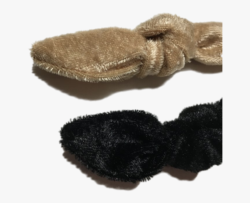 Gold & Noir Crushed Velvet Bow Set Rockabilly Bows - Wool, HD Png Download