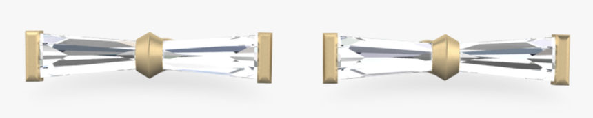 Emma Bow Earrings Gold And Diamond - Earrings, HD Png Download