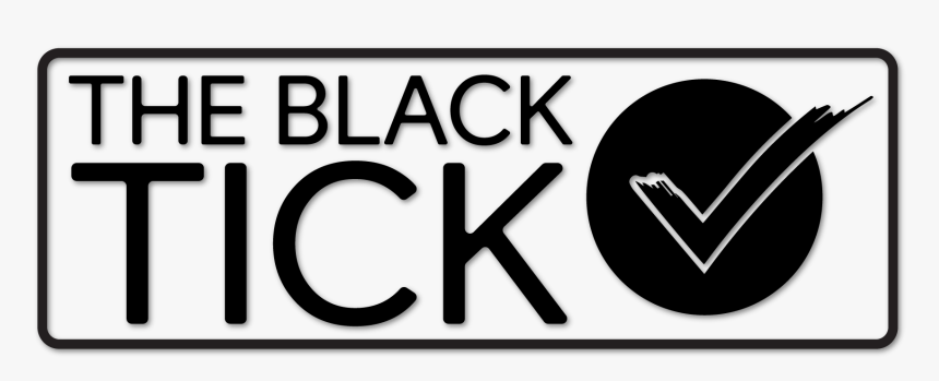 The Black 

tick - Sign, HD Png Download