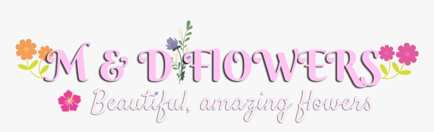 M & D Flowers - Calligraphy, HD Png Download