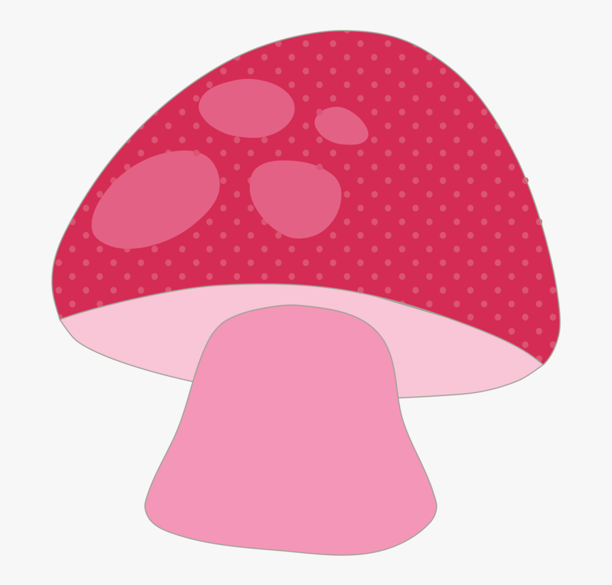 Pink,polka Dot,petal - Mushroom Pink Png, Transparent Png
