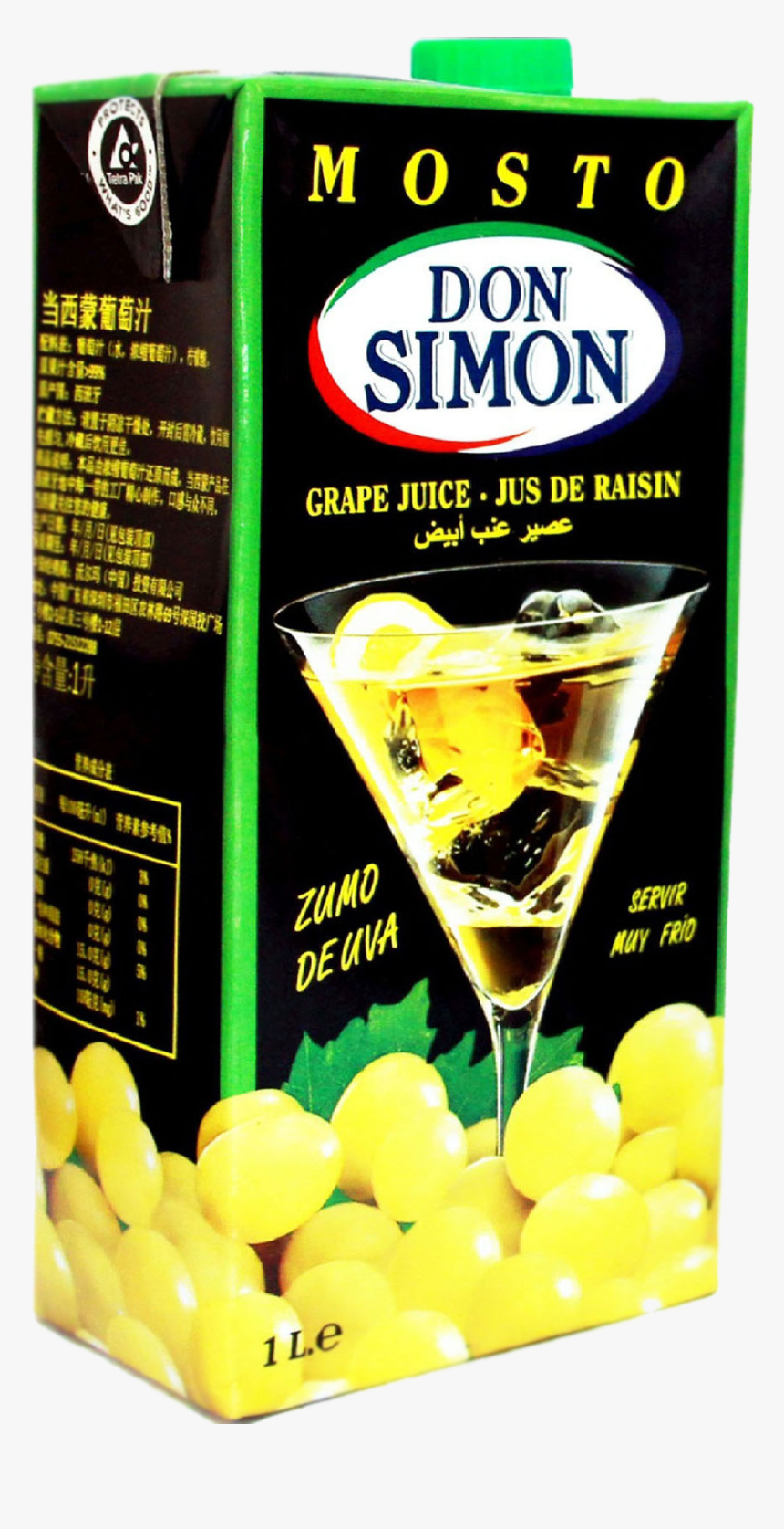 White Grape Juice 1l - Don Simon, HD Png Download