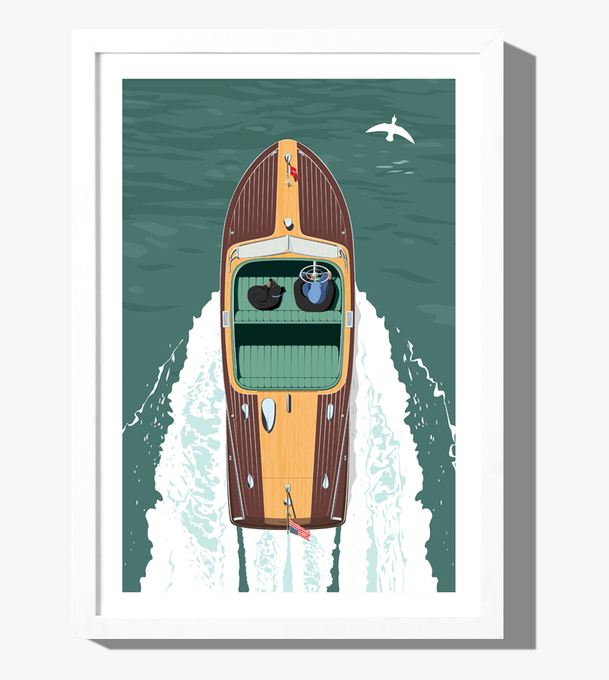 Rkr Riviera Chris Craft I Art Print, HD Png Download