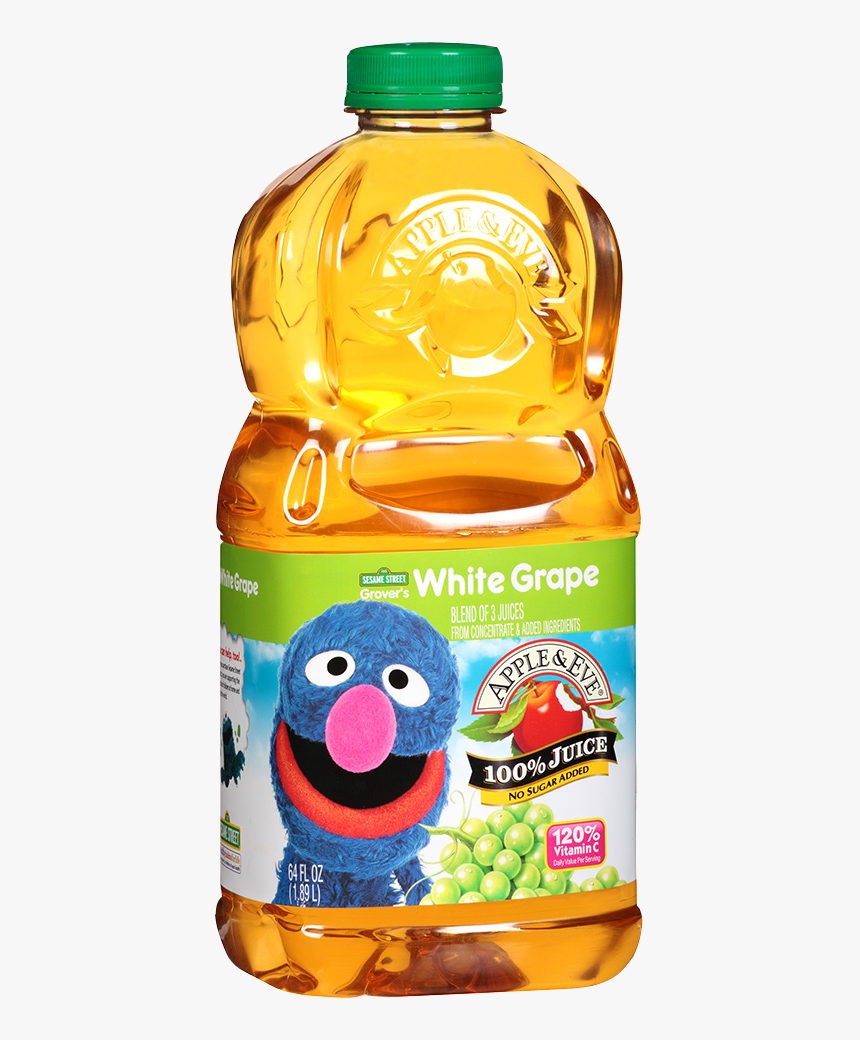 Grover’s White Grape - Apple & Eve Sesame Street White Grape, HD Png Download