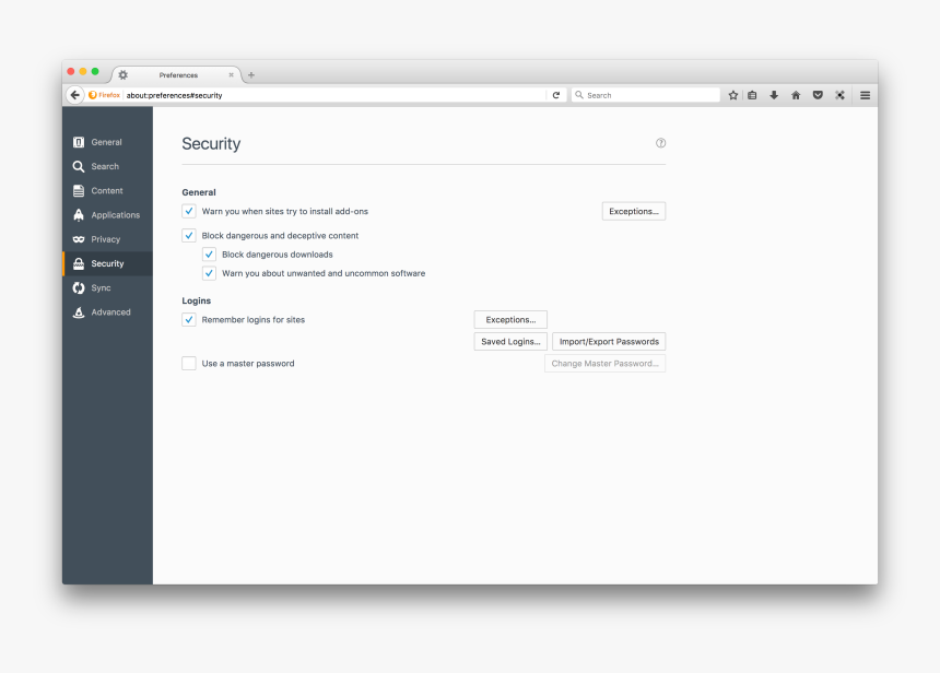 Firefox Mac Password Manager, HD Png Download