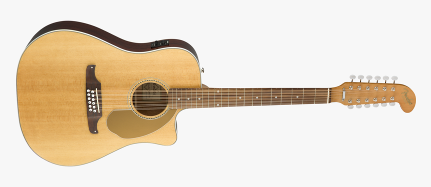 Fender Villager 12 String - Fender Fa 345ce Auditorium Natural Rosewood, HD Png Download
