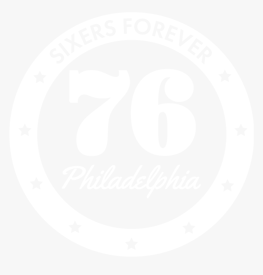 Sixers Forever - Sixers Logo Png Black And White, Transparent Png