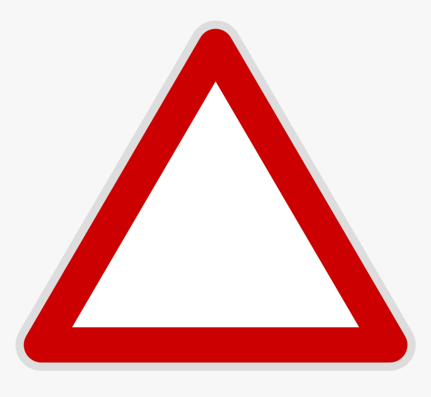 Triangle Warning Sign Template, HD Png Download