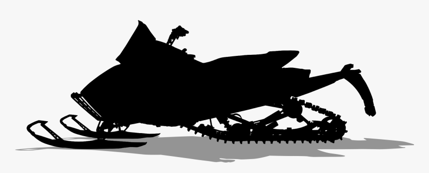 Mammal Product Sled Clip Art Silhouette - Arctic Cat Snowmobile Silhouette, HD Png Download