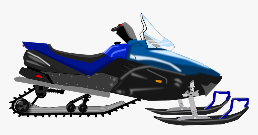 Snowmobile, Snow, Vehicle, Ride, Transportation - Snowmobile Clipart, HD Png Download