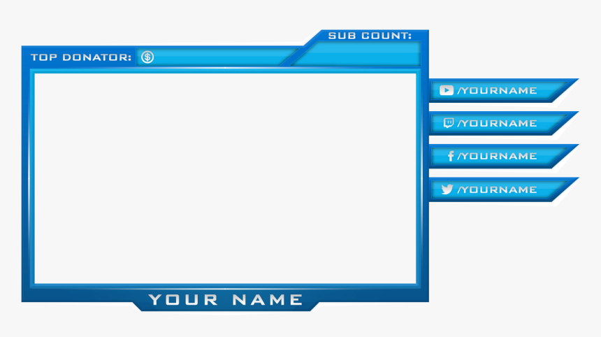 Transparent Background Facecam Border Png, Png Download