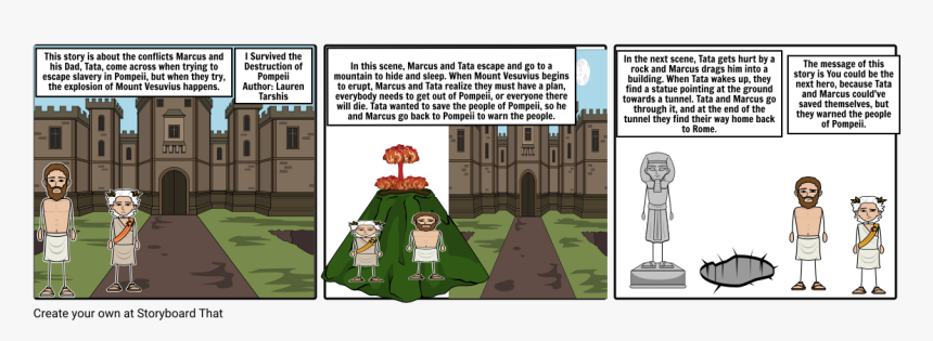 Marcus I Survived The Destruction Of Pompeii, HD Png Download