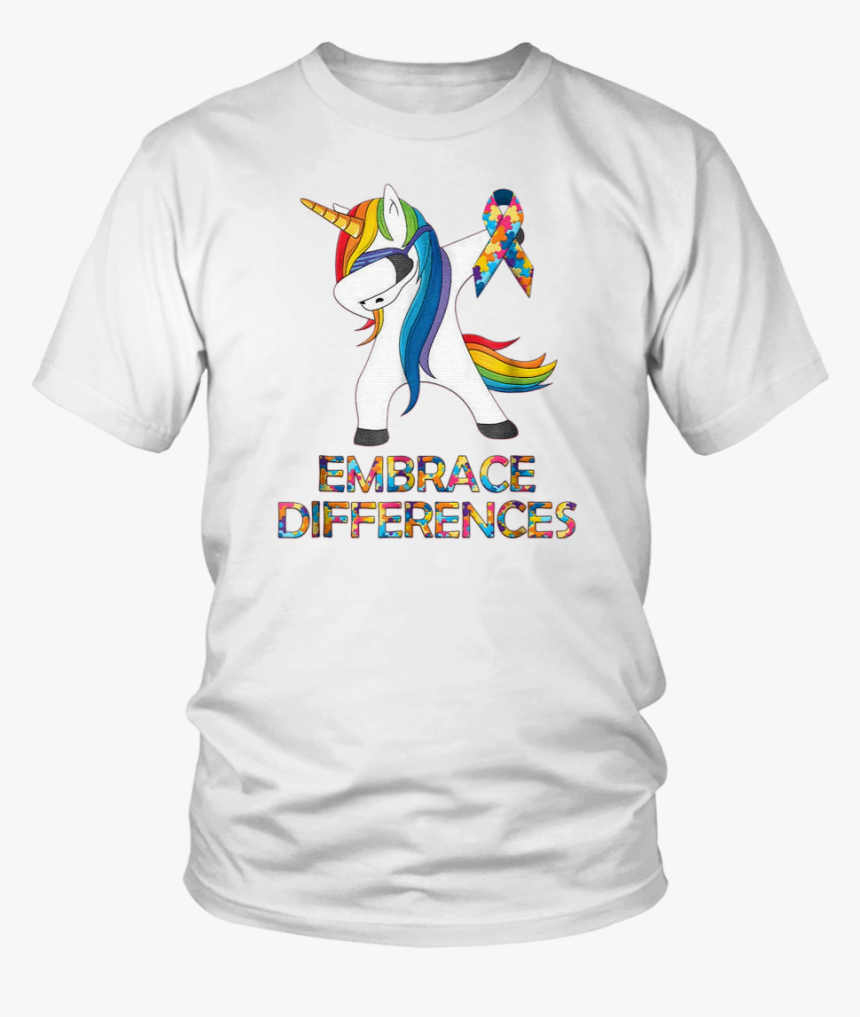 Embrace Differences Autism Unicorn Quote Rainbow Emoji - Taco Tuesday Lebron Shirt, HD Png Download