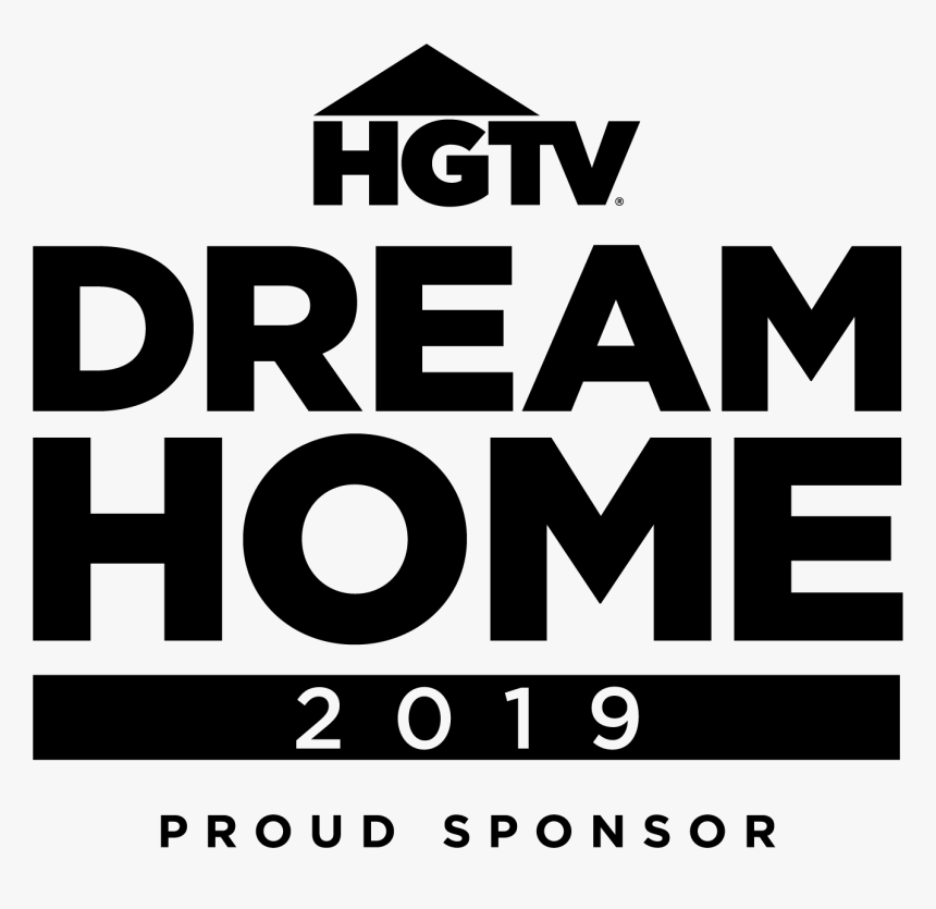 Dh2019 Proudsponsor Vert Black - Hgtv Dream Home Logo, HD Png Download
