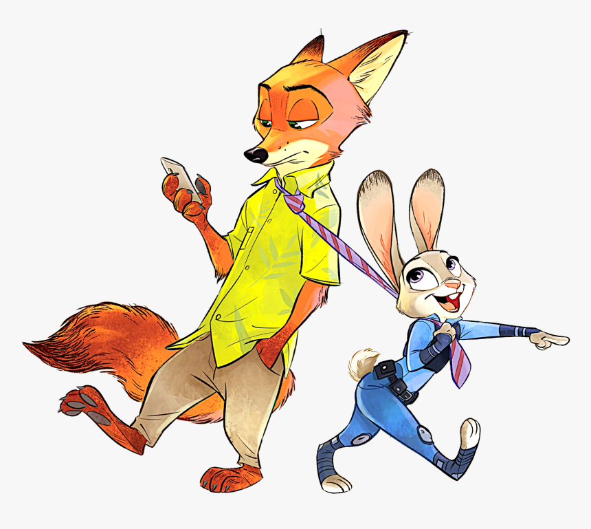 Nick And Judy - Judy E Nick Zootopia, HD Png Download