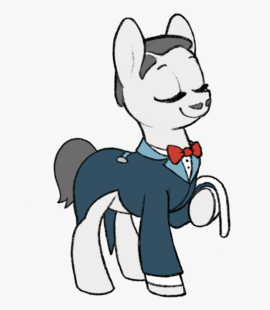 Celebi-yoshi, Bowtie, Butler, Clothes, Earth Pony, - Cartoon, HD Png Download